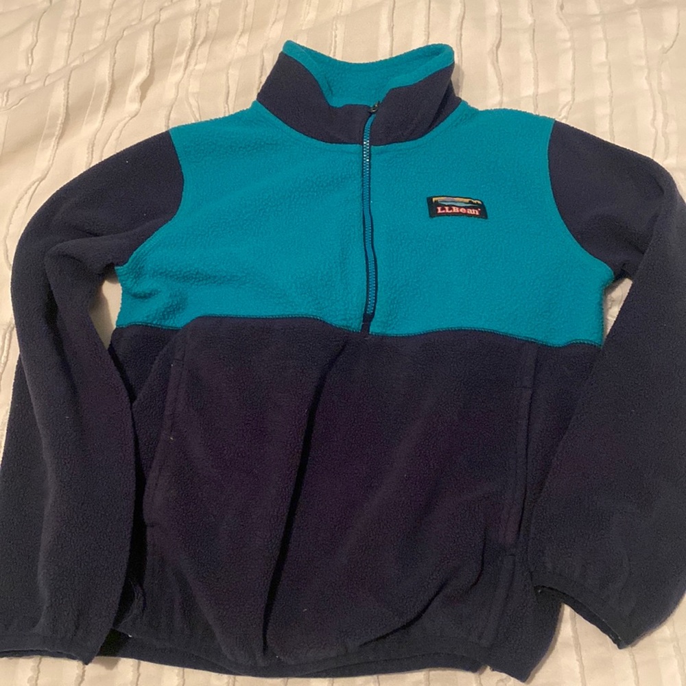 LL bean fleece quarter zip
